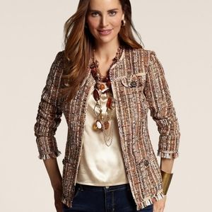 Chico's Fringed Ina Jacket